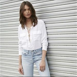 Equipment KNOX OVERSIZED SILK SHIRT